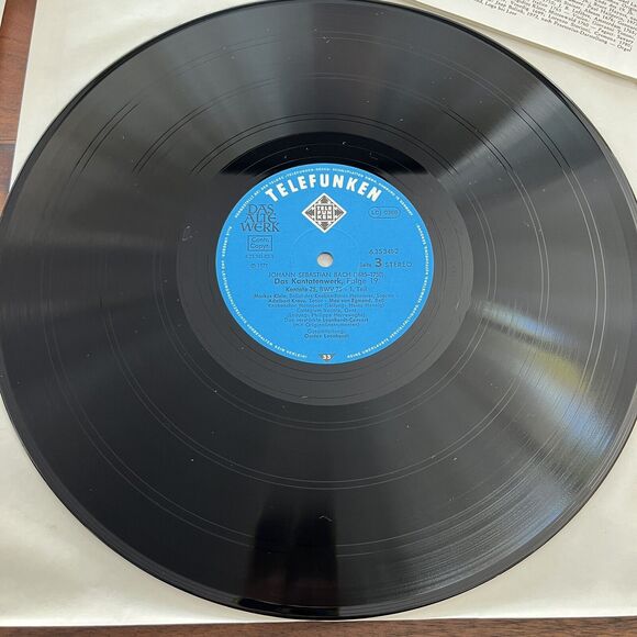 J. S. Bach Das Kantatenwerk Complete Cantatas Vol 19 LP Box Set 1977 Telefunken - Picture 6 of 9